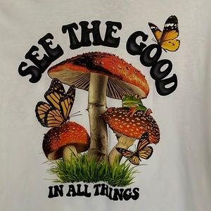 See The Good Butterfly Mushroom Tee 2XL